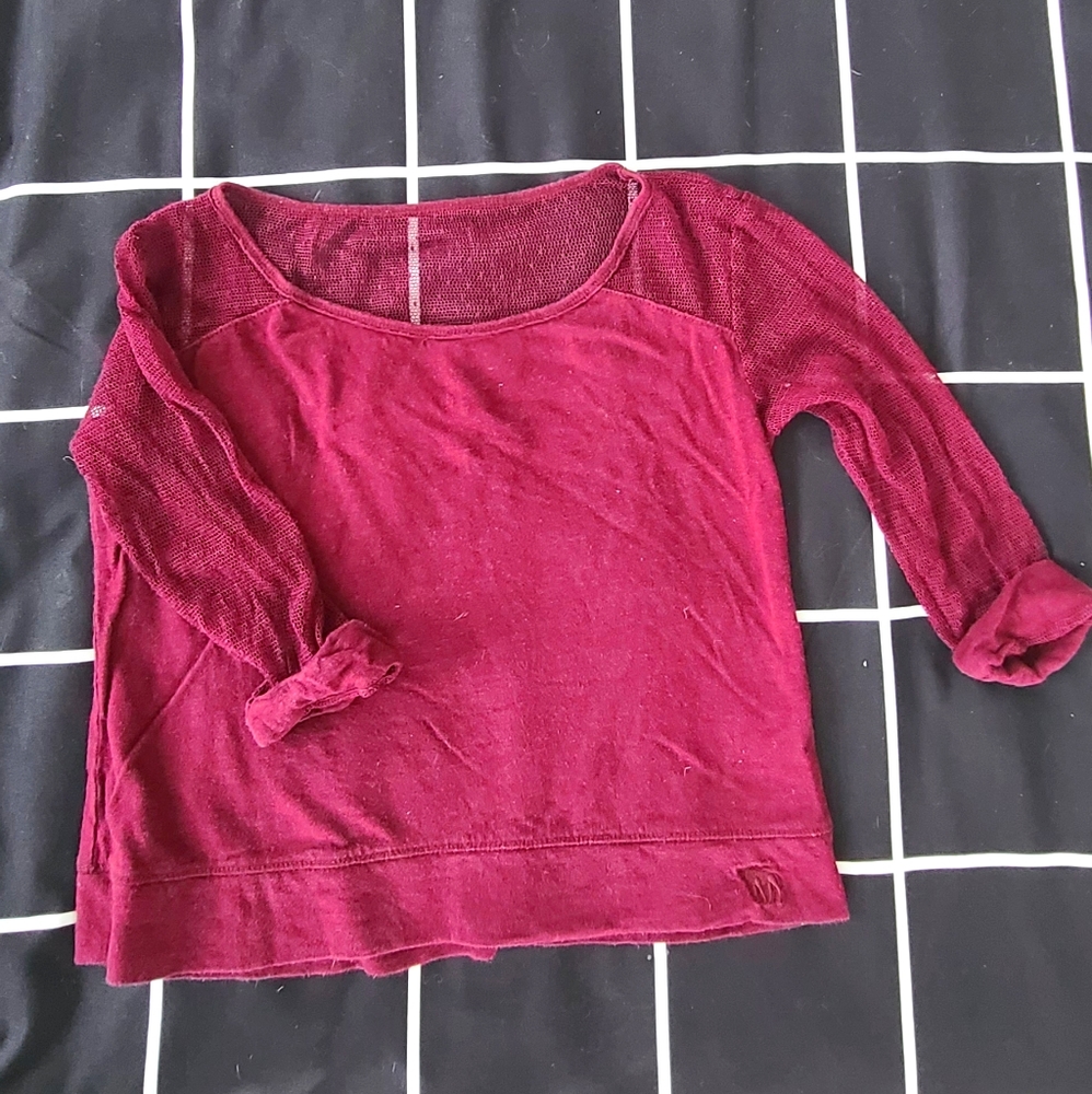 Mesh top crop top
